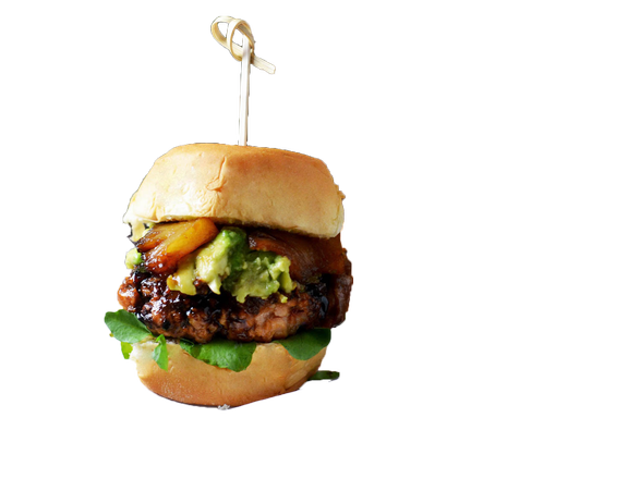 Hawaiian Salmon Burger.