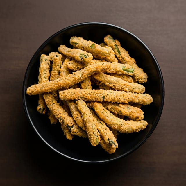 Fried Spicy Green Beans.