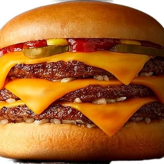 DLX Triple Cheese Burger